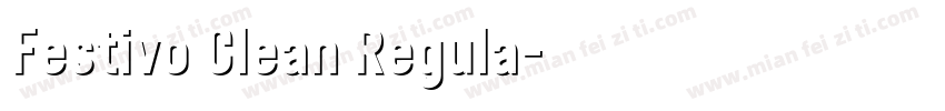 Festivo Clean Regula字体转换